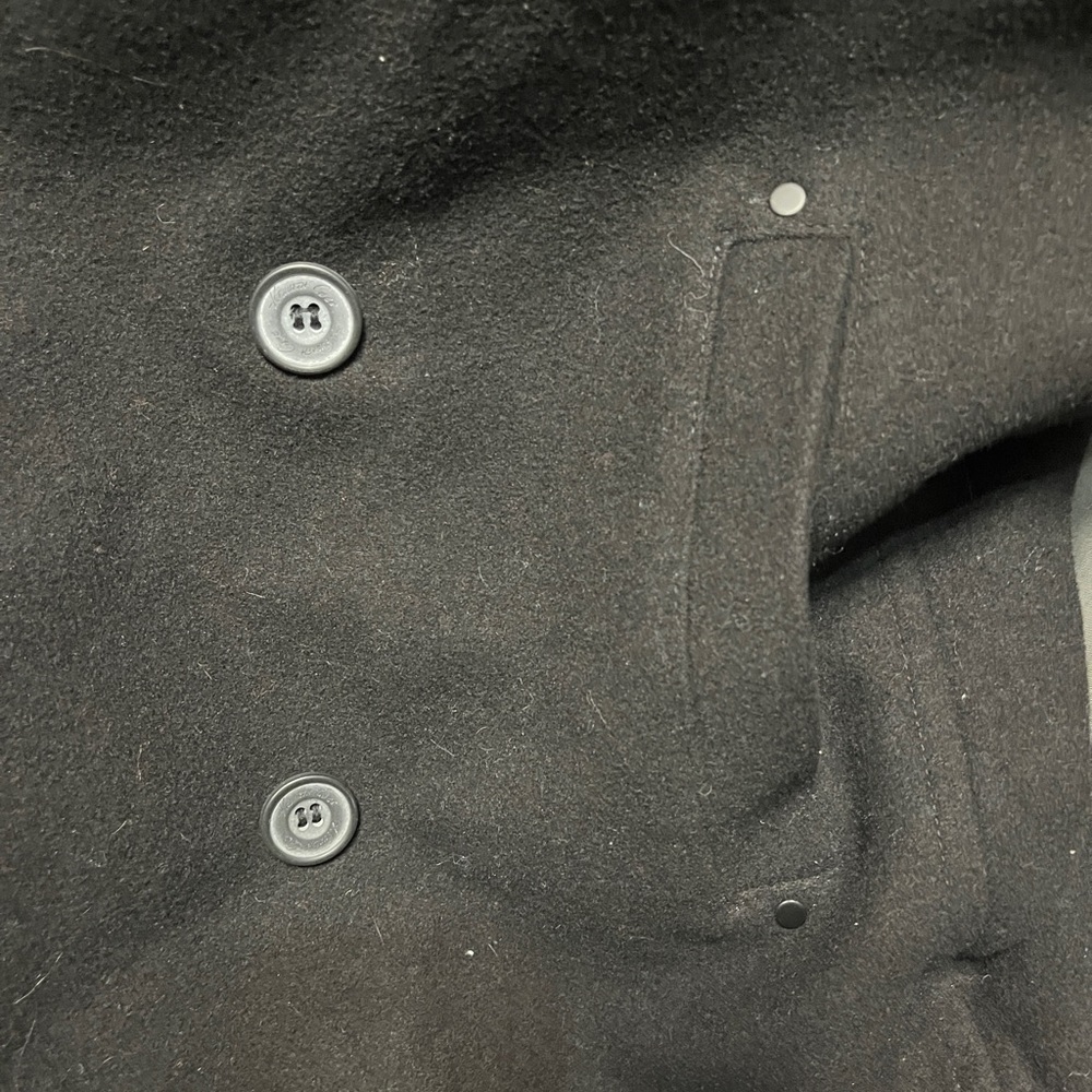 Reaction Kenneth Cole Men's Black Peacoat - Picture 5 of 7